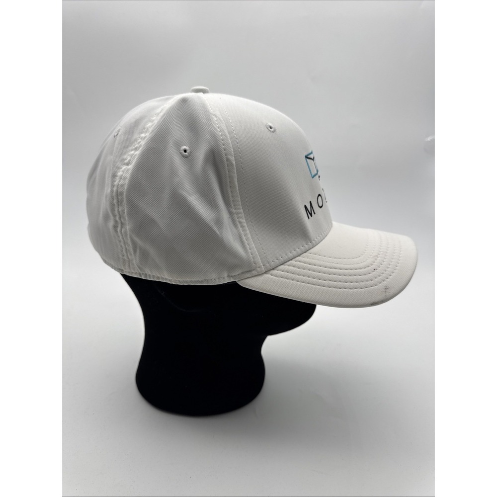 Nike Golf Hat Men L/XL White Good Dri Fit Classic99 Modlo Swoosh Stretch